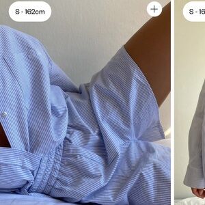 Djerf Avenue Breezy Shorts Blue Stripe